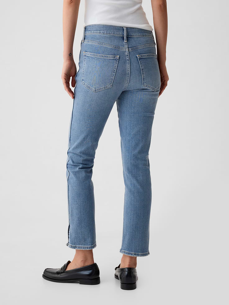 Image number 4 showing, Mid Rise Vintage Slim Split-Hem Jeans