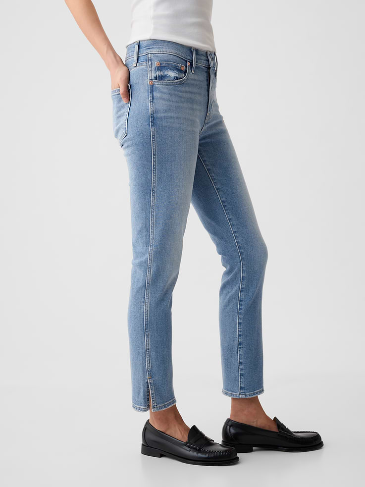 Image number 3 showing, Mid Rise Vintage Slim Split-Hem Jeans