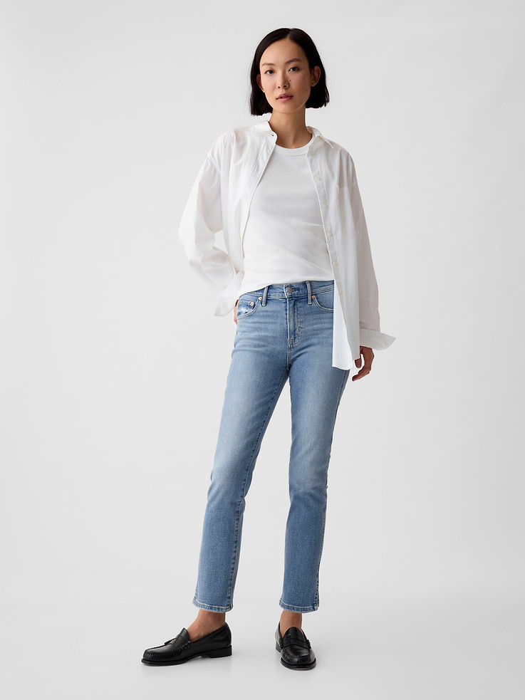 Image number 1 showing, Mid Rise Vintage Slim Split-Hem Jeans