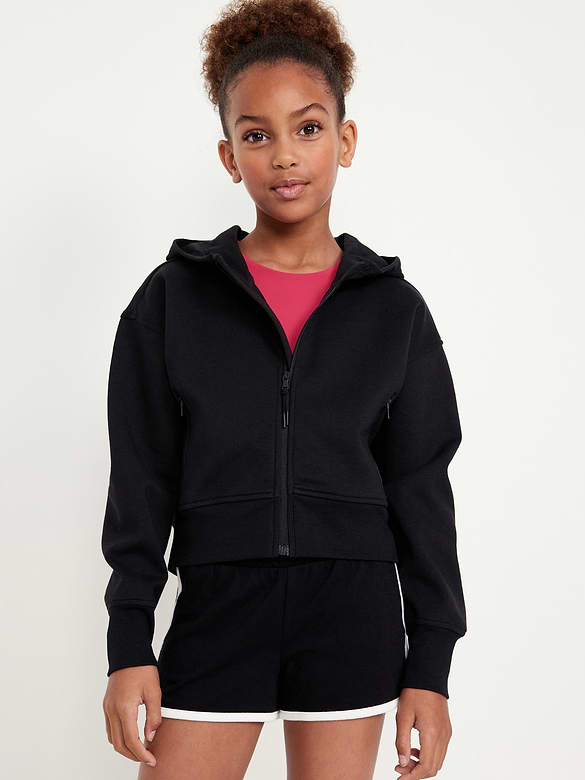 Veste à capuchon Performance en Molleton dynamique pour fille