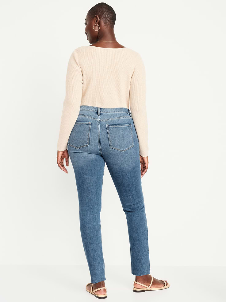 Image number 6 showing, High-Waisted Wow Straight Ankle Jeans