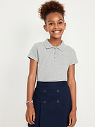 Image number 1 showing, Uniform Pique Polo Shirt for Girls