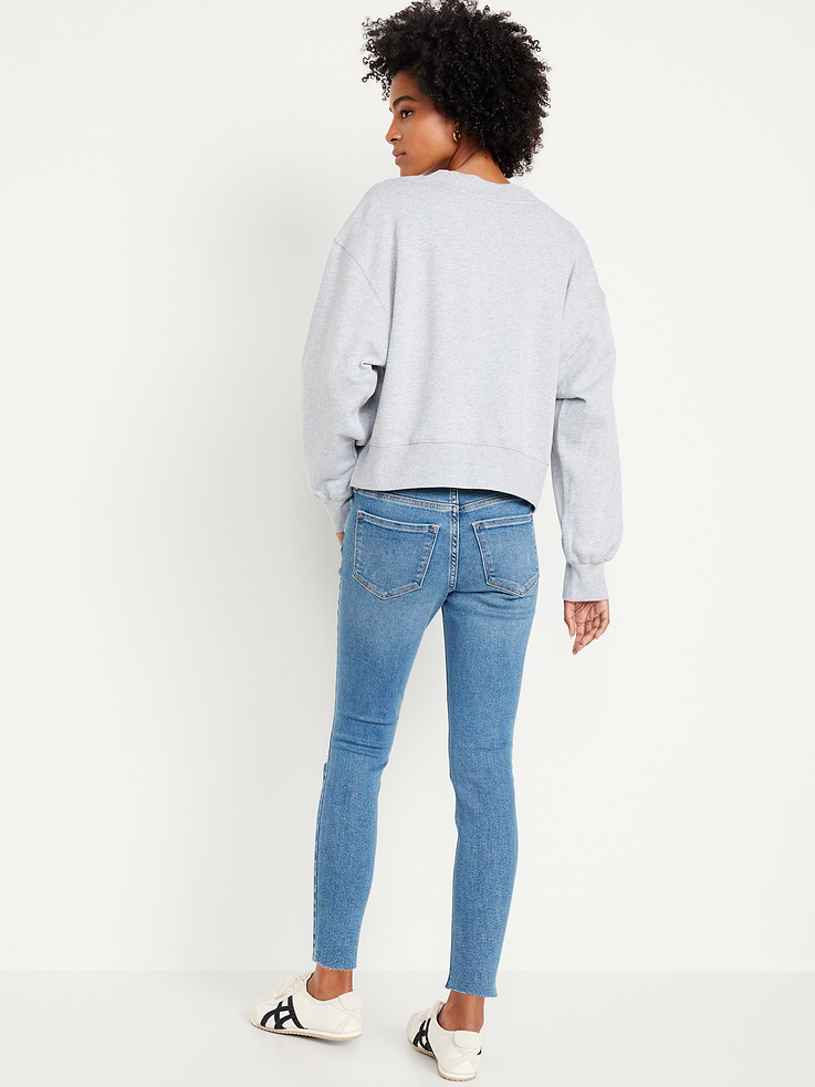 Image number 3 showing, Mid-Rise Rockstar Super-Skinny Ankle Jeans