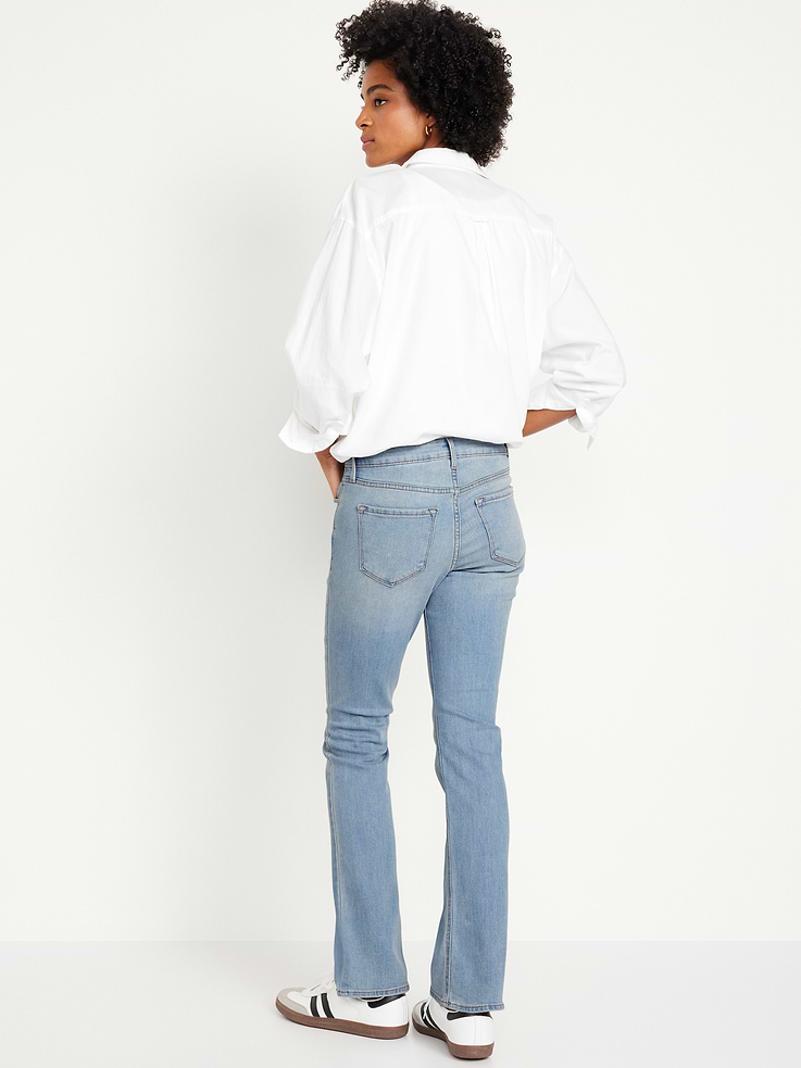 Image number 3 showing, Mid-Rise Wow Boot-Cut Jeans