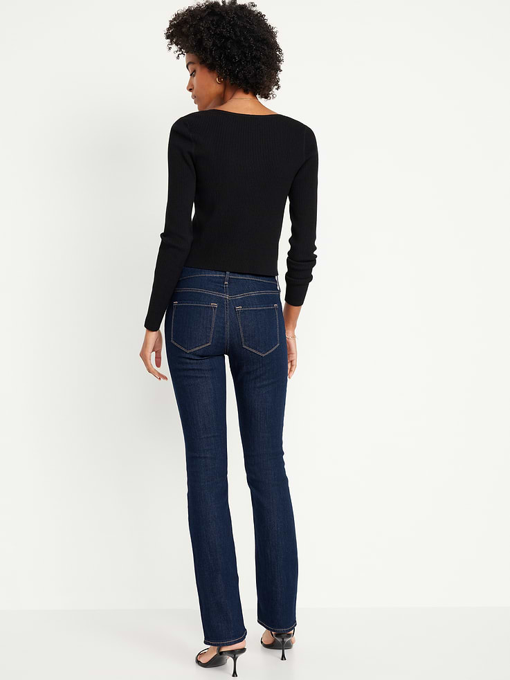 Image number 3 showing, Mid-Rise Wow Boot-Cut Jeans