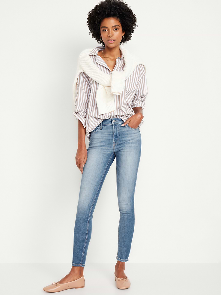 L'image numéro 1 présente Jean Rockstar super ajusté à taille haute