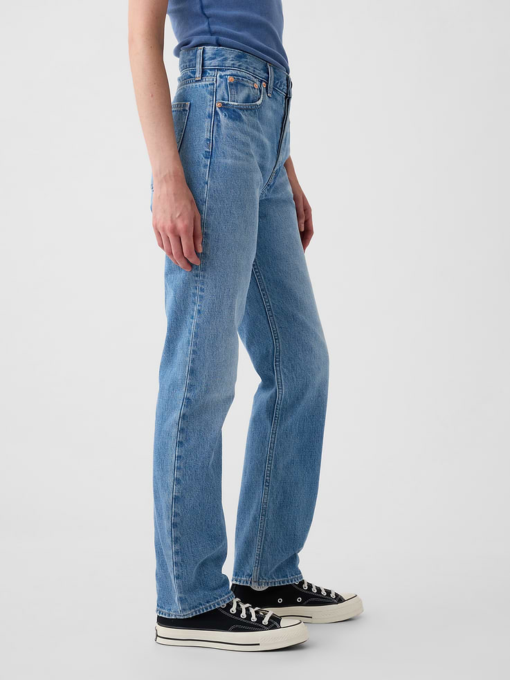 Image number 3 showing, High Rise Rigid '90s Slim Straight Jeans