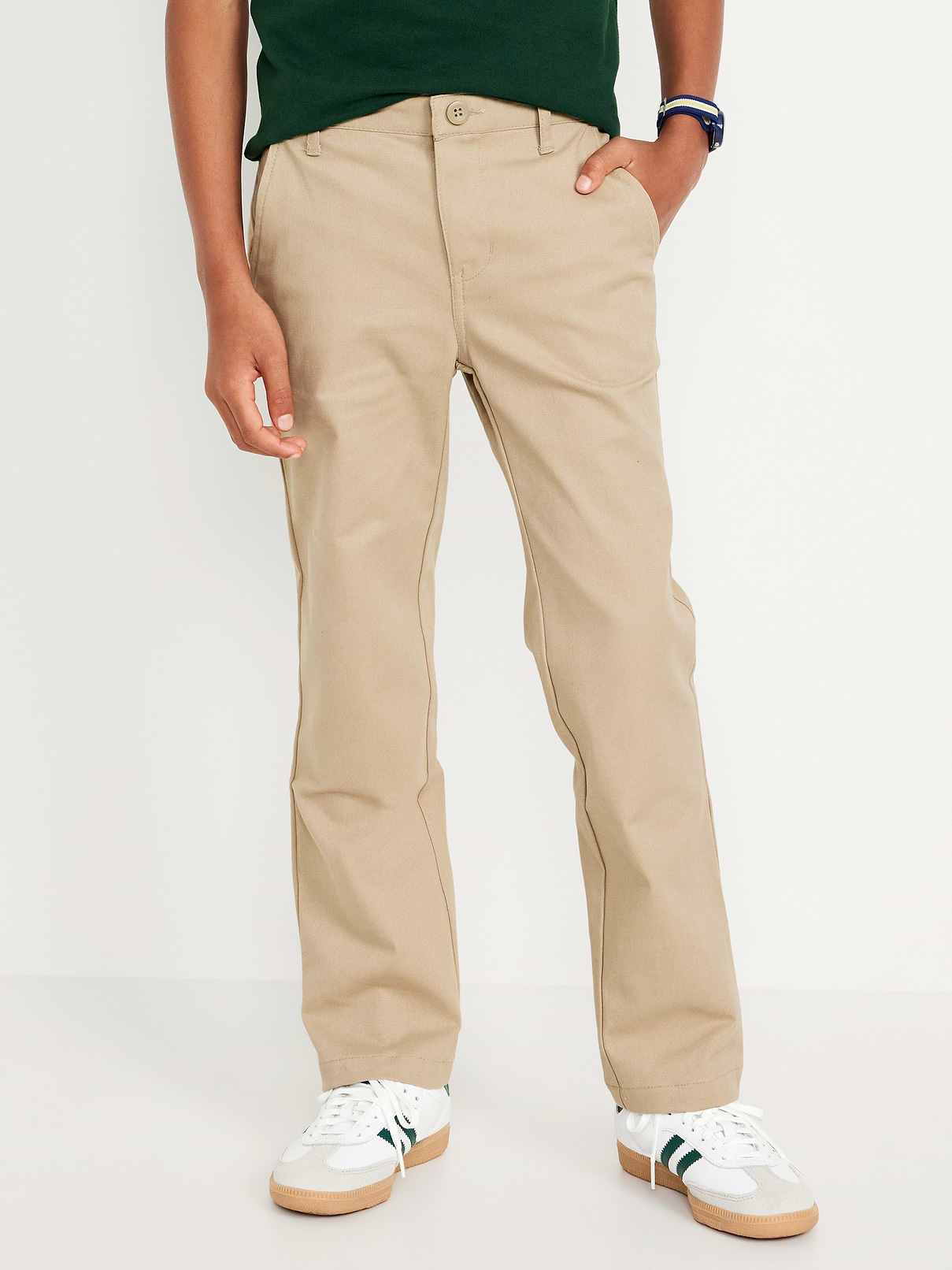 L'image numéro 1 présente Pantalon d’uniforme droit à Extensibilité intégrée pour Garçon