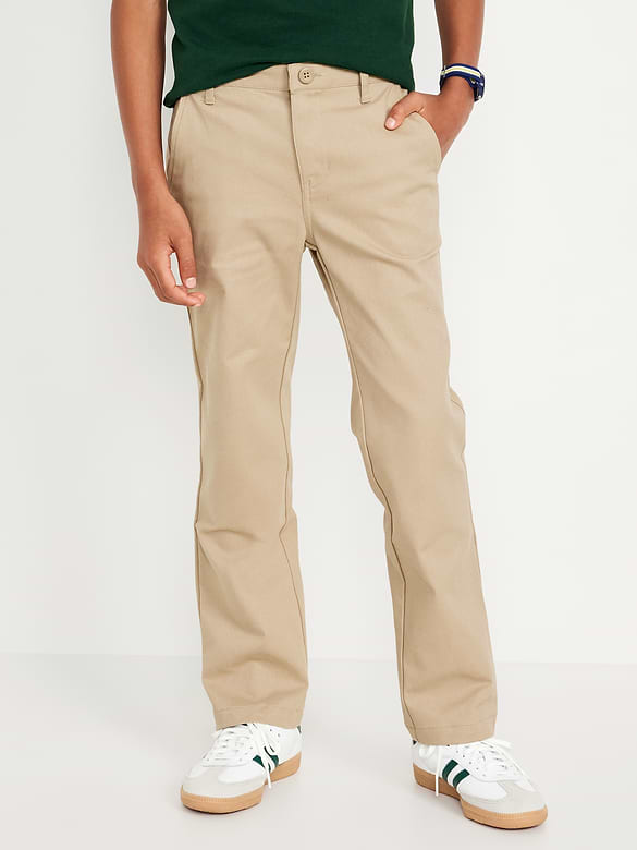 Pantalon d’uniforme droit à Extensibilité intégrée pour Garçon