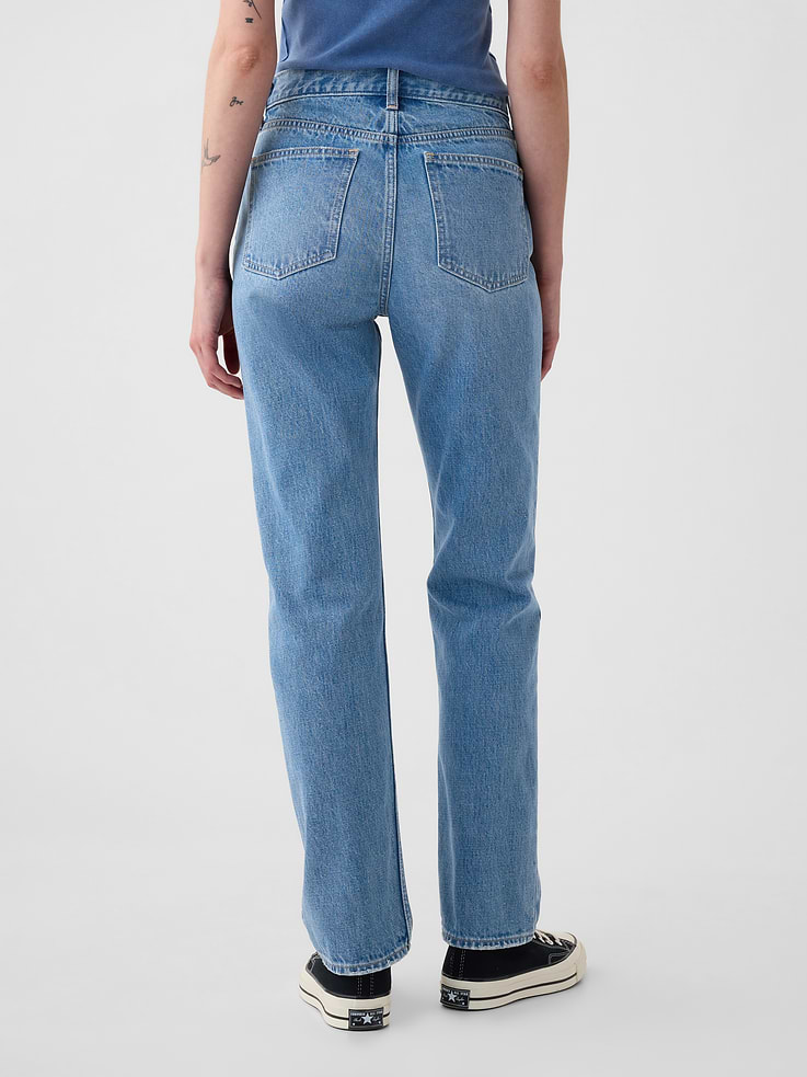 Image number 4 showing, High Rise Rigid '90s Slim Straight Jeans