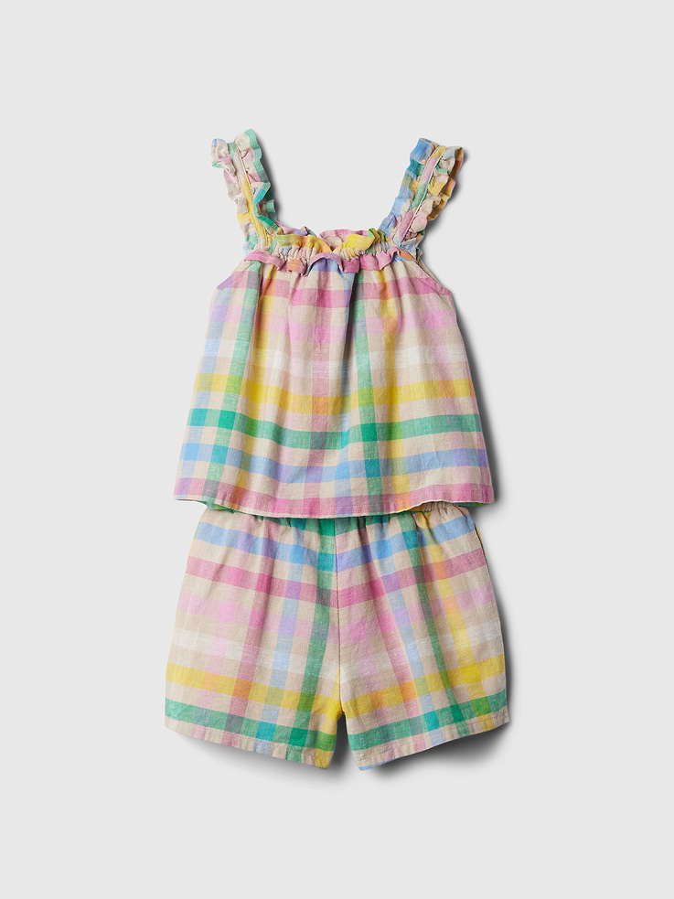 Image 2 of 3, Baby & Toddler Linen-Cotton Outfit Set