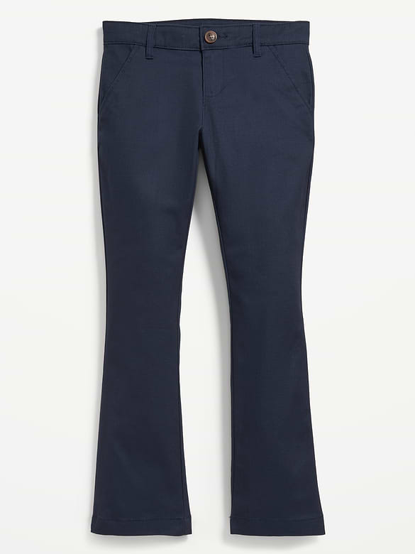 Pantalons d'uniforme extensible en sergé pour fille