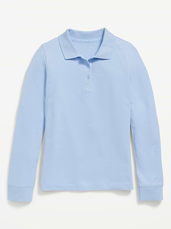 Uniform Pique Polo Shirt for Girls