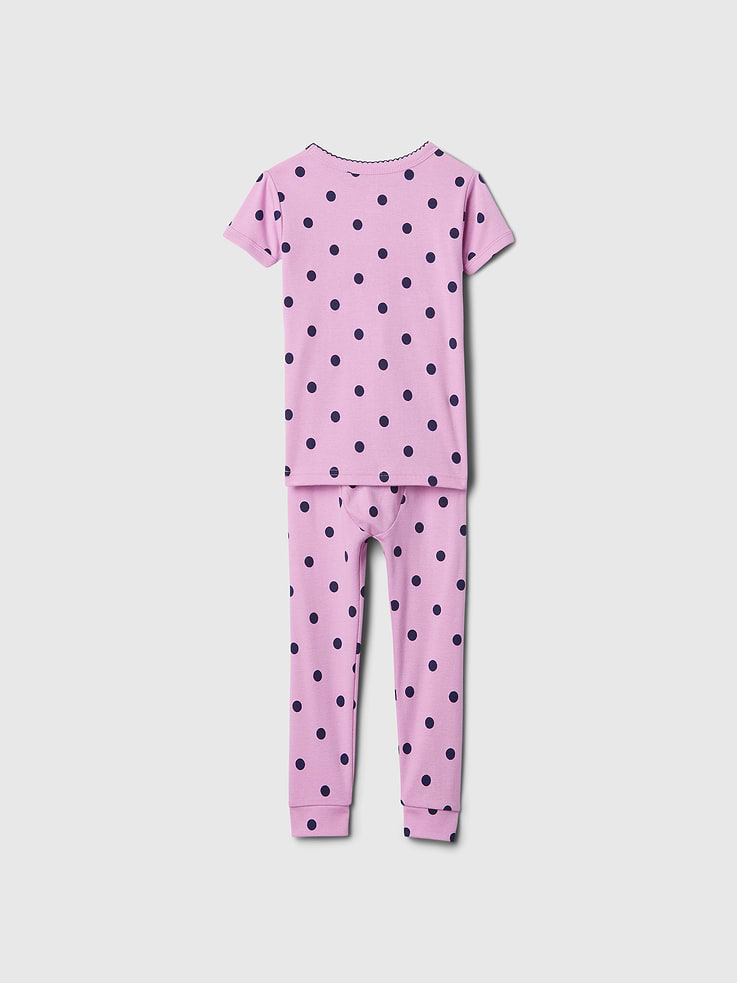 Image 2 of 2, Baby & Toddler Organic Cotton Polka Dot PJ Set
