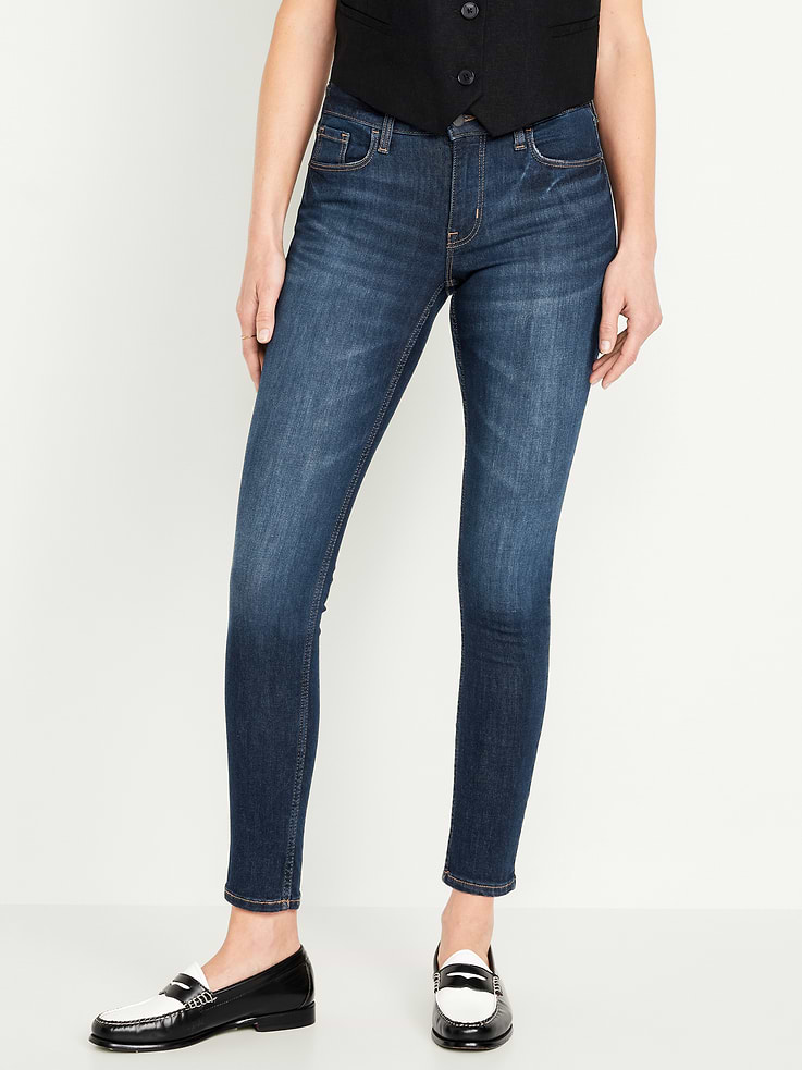 Image number 2 showing, Mid-Rise Rockstar Super-Skinny Jeans