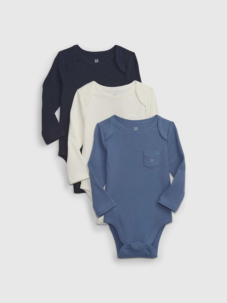 Image number 1 showing, Baby First Favorites TinyRib Bodysuit (3-Pack)