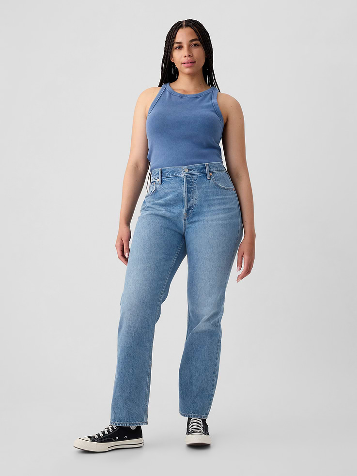 Image number 5 showing, High Rise Rigid '90s Slim Straight Jeans