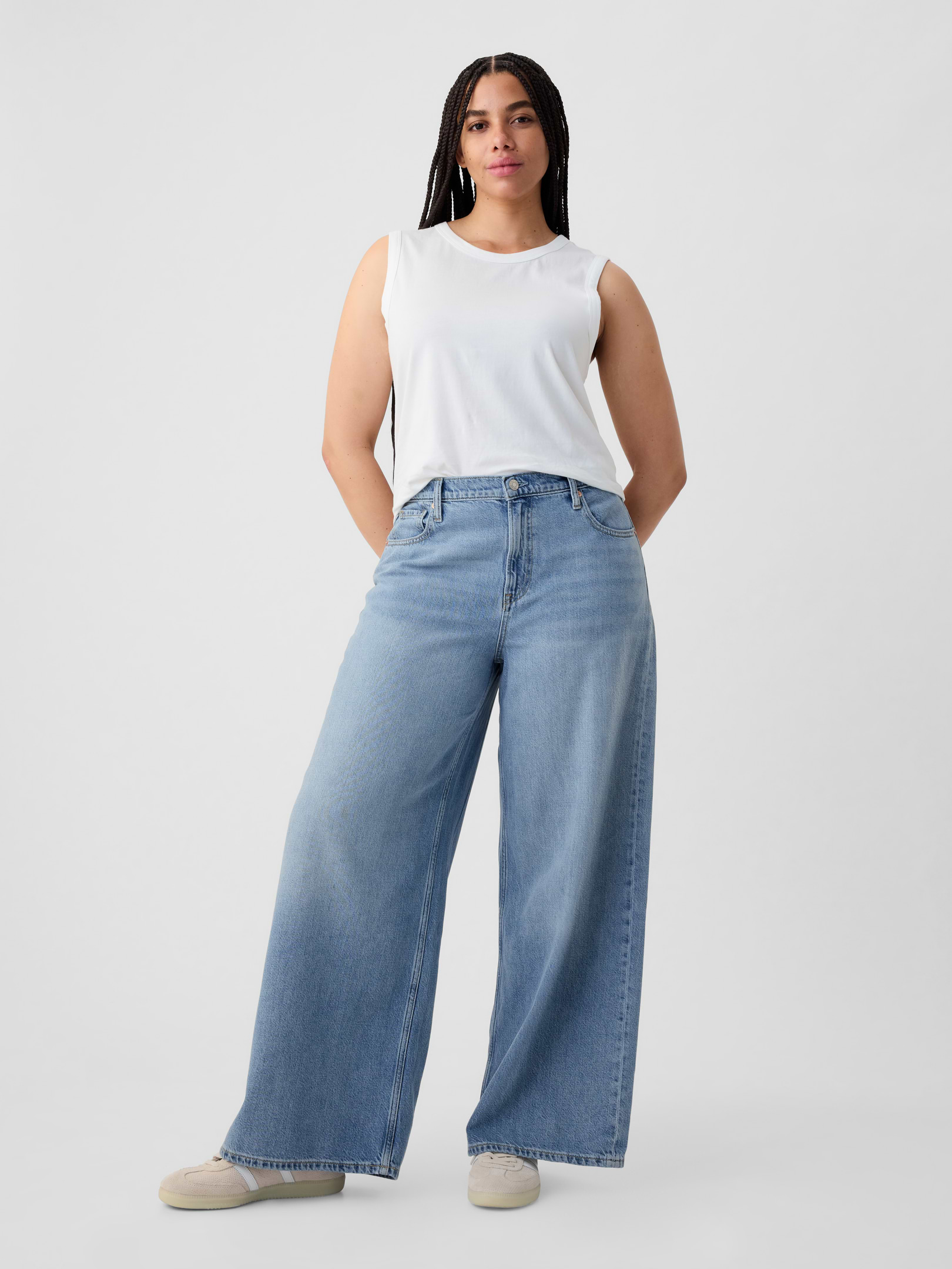 Image 5 of 7, Mid Rise UltraSoft Baggy Jeans