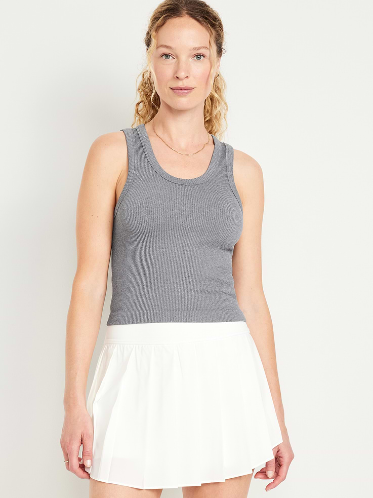 Image number 1 showing, Exhale Seamless Fitted Rib Tank