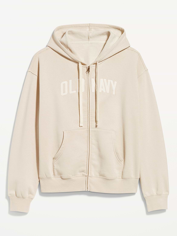 Logo Zip Hoodie Sweatshirt