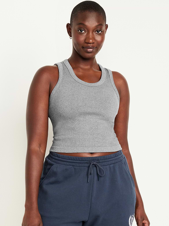 Exhale Seamless Fitted Rib Tank