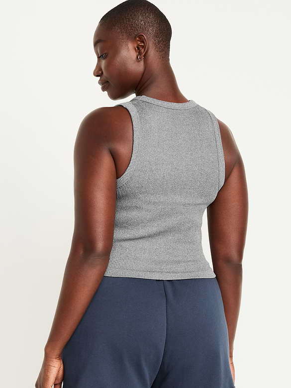 Exhale Seamless Fitted Rib Tank