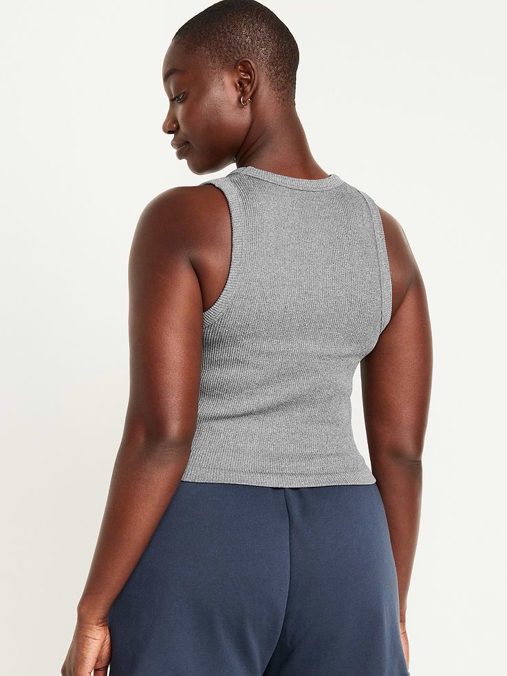 Image number 6 showing, Exhale Seamless Fitted Rib Tank