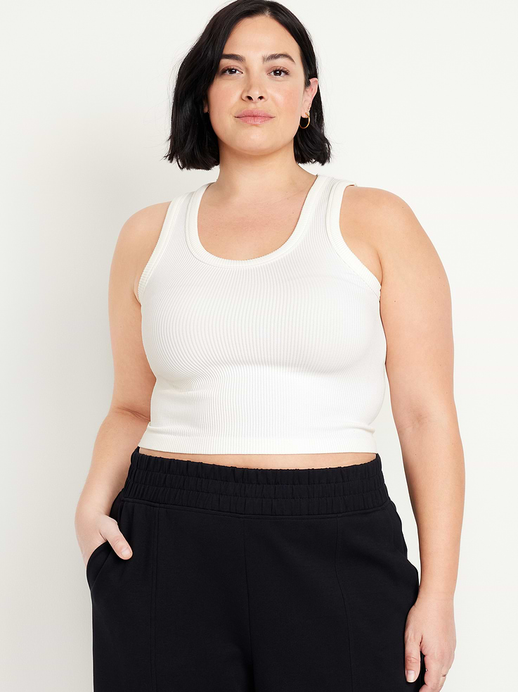 L'image numéro 7 présente Camisole côtelée ajustée Zénitude sans coutures