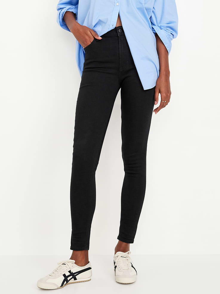 Image number 2 showing, High-Waisted Wow Super-Skinny Jeans