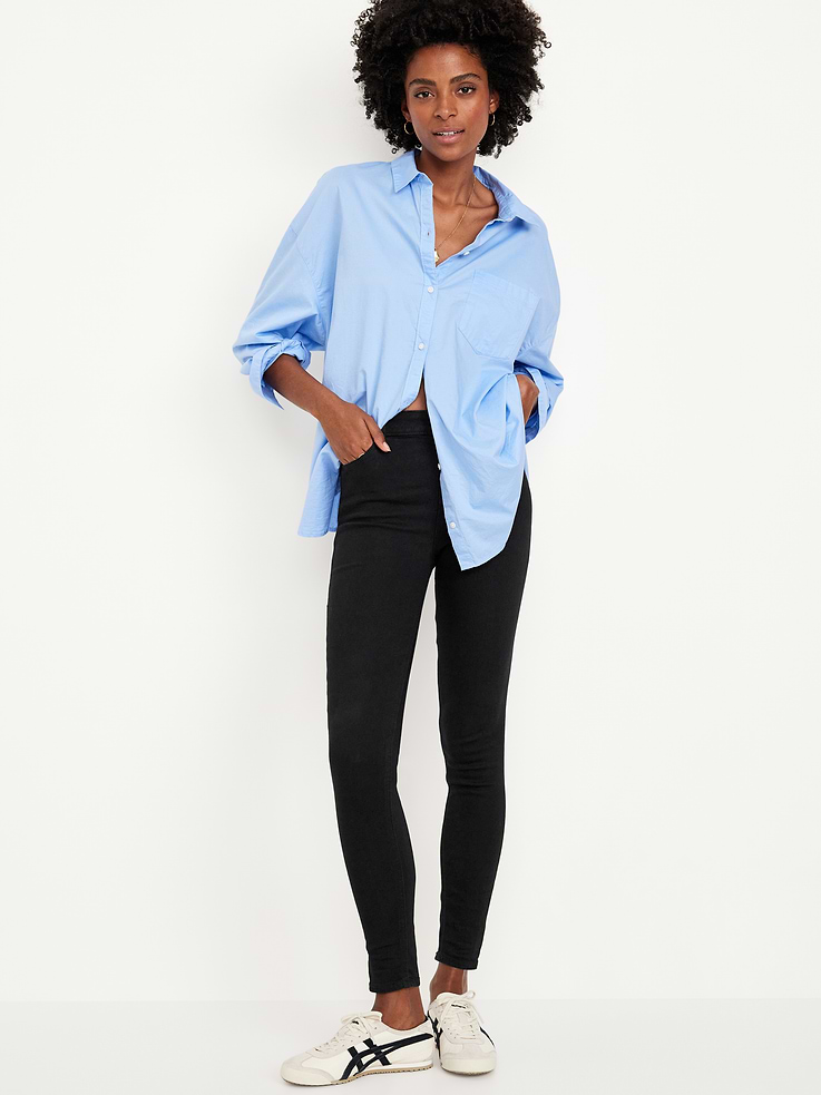 Image number 1 showing, High-Waisted Wow Super-Skinny Jeans