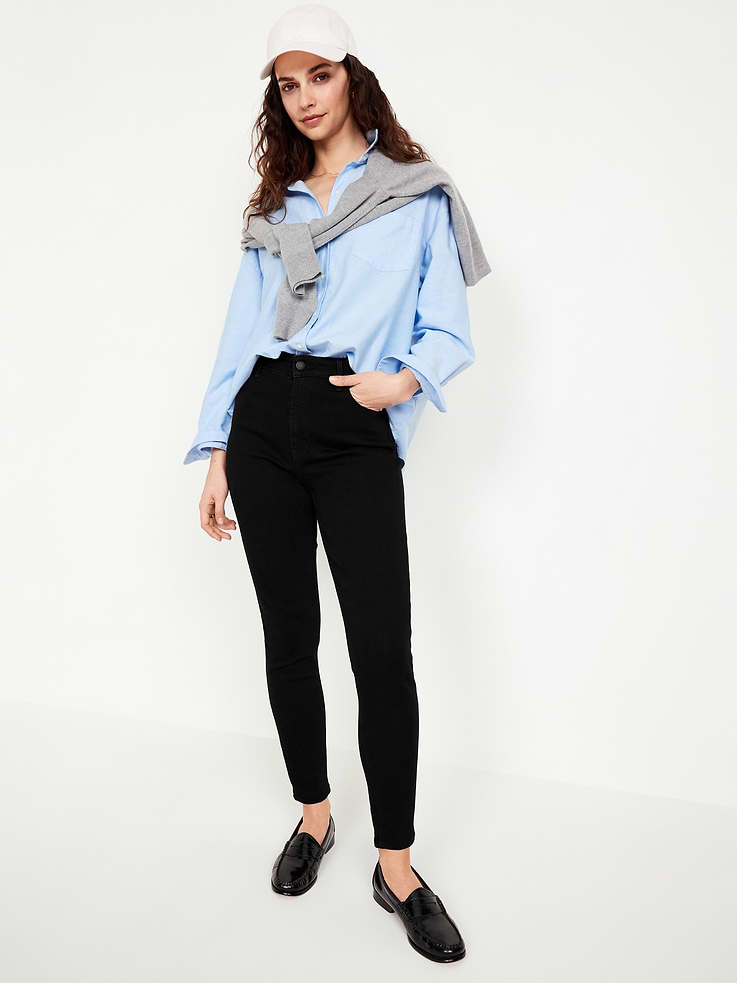 Image number 3 showing, High-Waisted Wow Super-Skinny Jeans