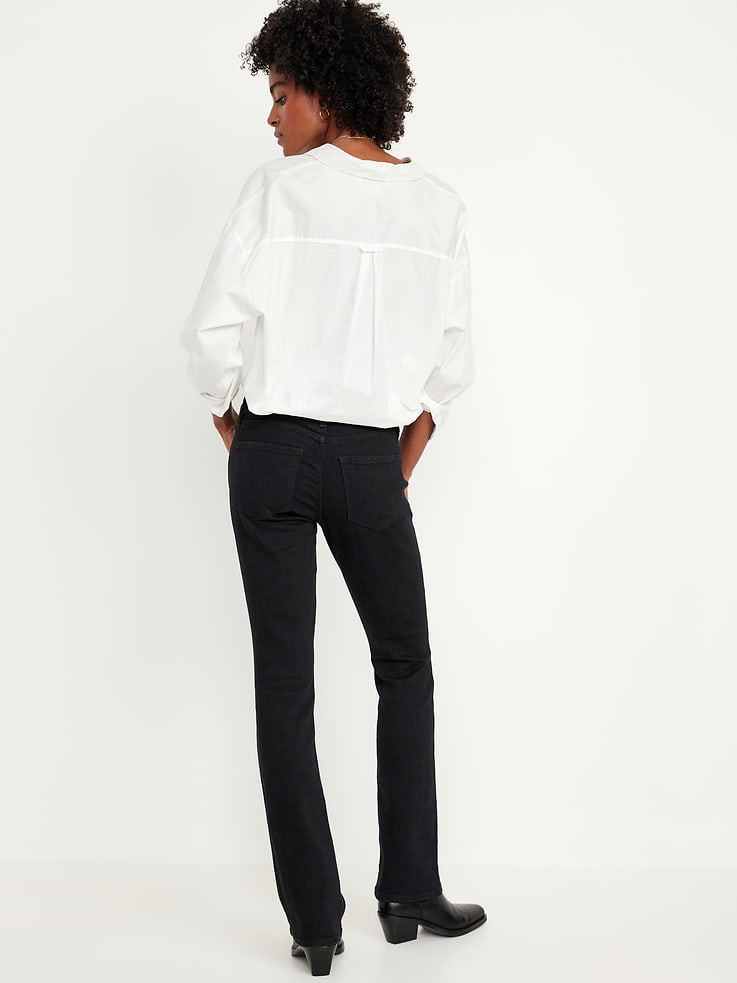 L'image numéro 3 présente Jean Wow semi-évasé à taille mi-basse