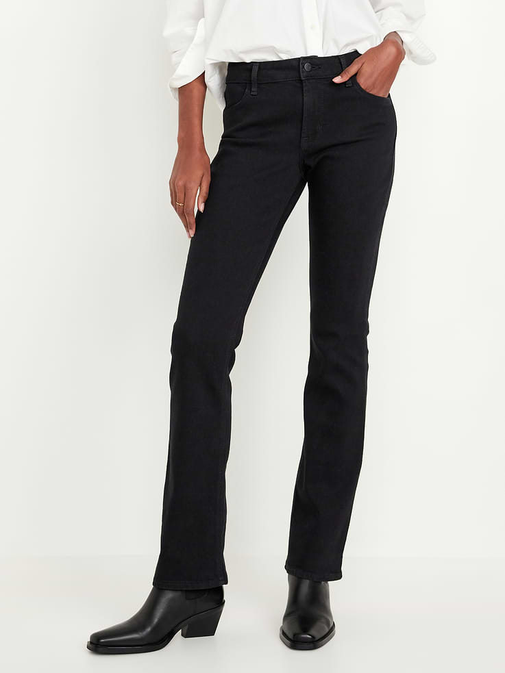 L'image numéro 2 présente Jean Wow semi-évasé à taille mi-basse