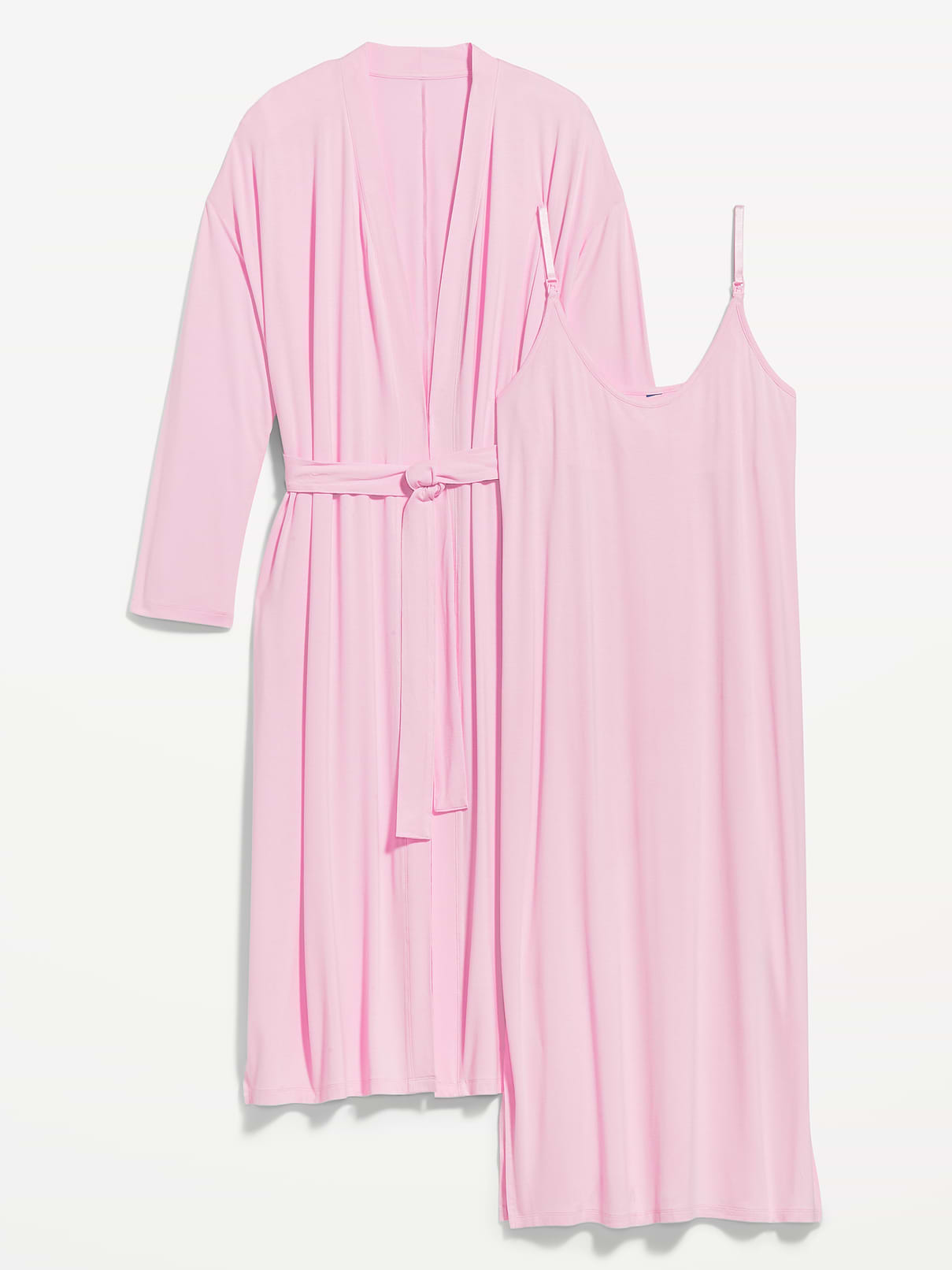 Image number 2 showing, Maternity Robe and Nursing Nightgown Set