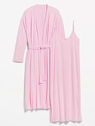 Image number 2 showing, Maternity Robe and Nursing Nightgown Set