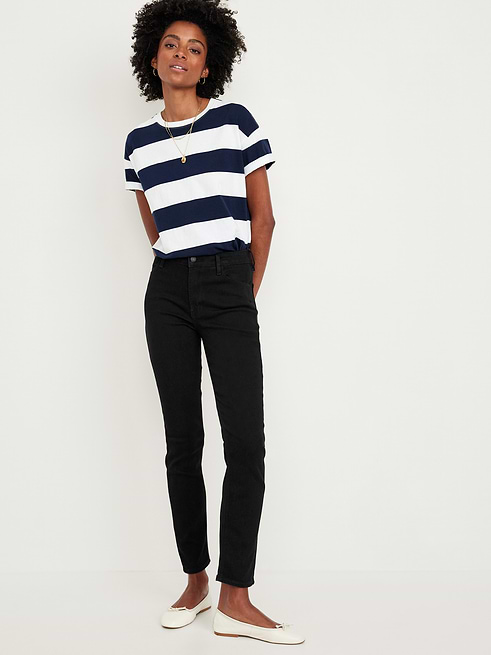 High High-Waisted Wow Straight Ankle Jeans on clearance at Old Navy — 40% off