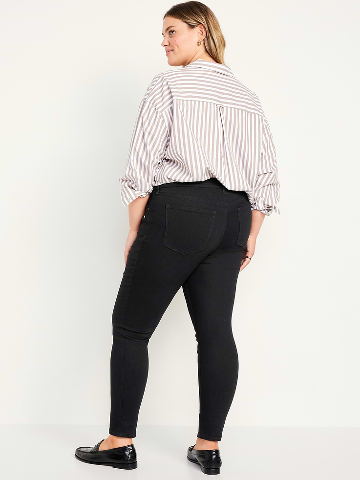 Image number 8 showing, Mid-Rise Rockstar Super-Skinny Jeans