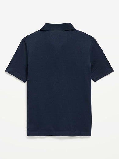 Image number 3 showing, School Uniform Jersey Polo Shirt for Boys