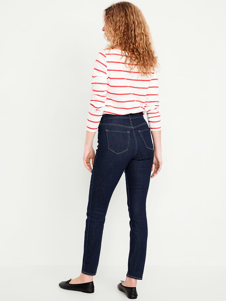 Image number 3 showing, High-Waisted Wow Straight Ankle Jeans