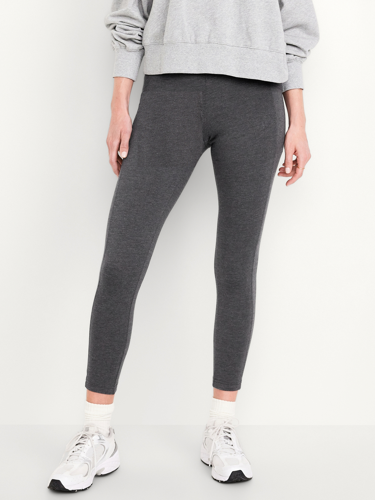 High-Waisted Fashion Layering 7/8 Legging | Old Navy
