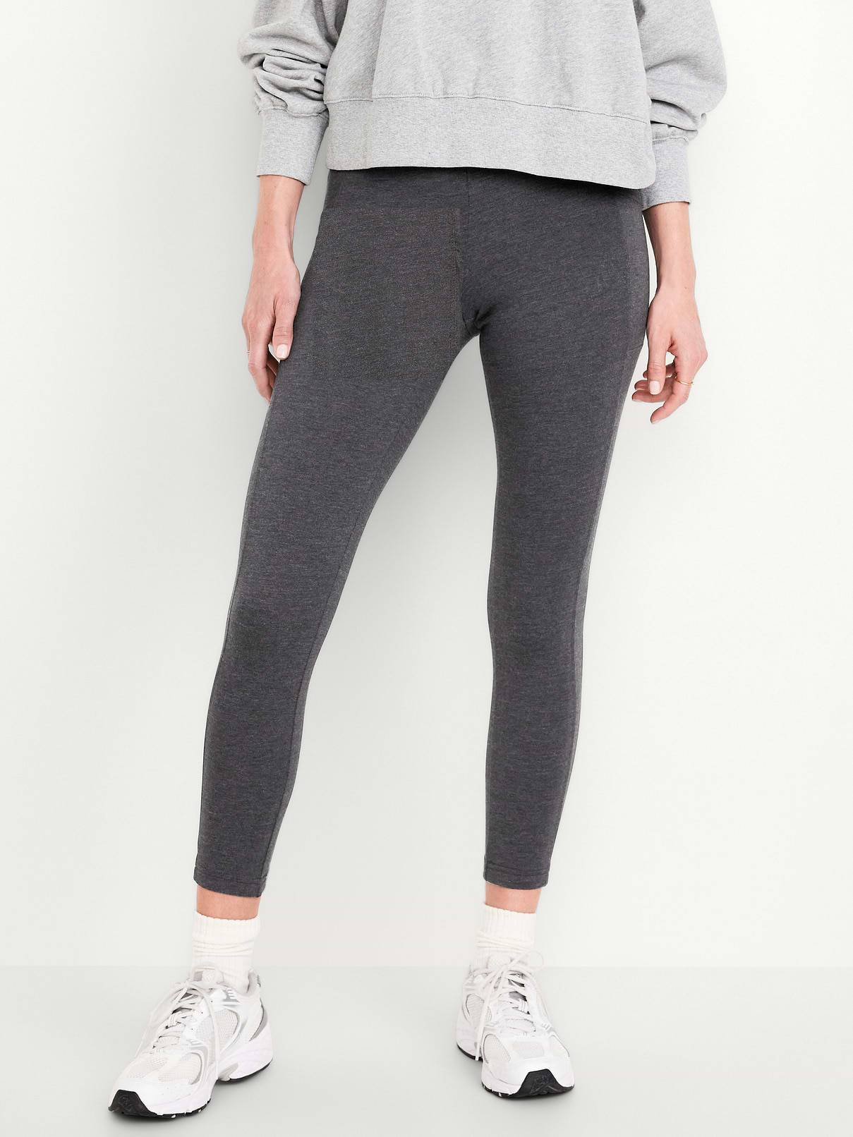 Image number 1 showing, High-Waisted Fashion Layering 7/8 Legging