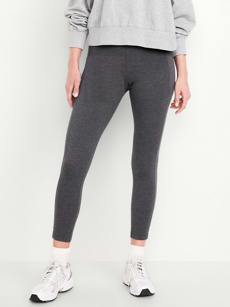 Image number 1 showing, High-Waisted Fashion Layering 7/8 Legging