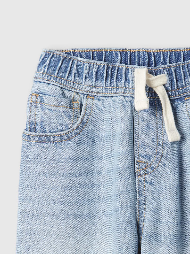 L'image numéro 3 présente Jean ballon Douceur suprême à taille élastique pour Bébé et Tout-petit