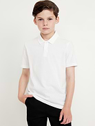 Image number 1 showing, School Uniform Jersey Polo Shirt for Boys