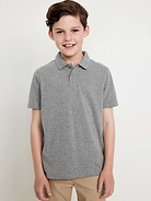 Image number 1 showing, School Uniform Jersey Polo Shirt for Boys