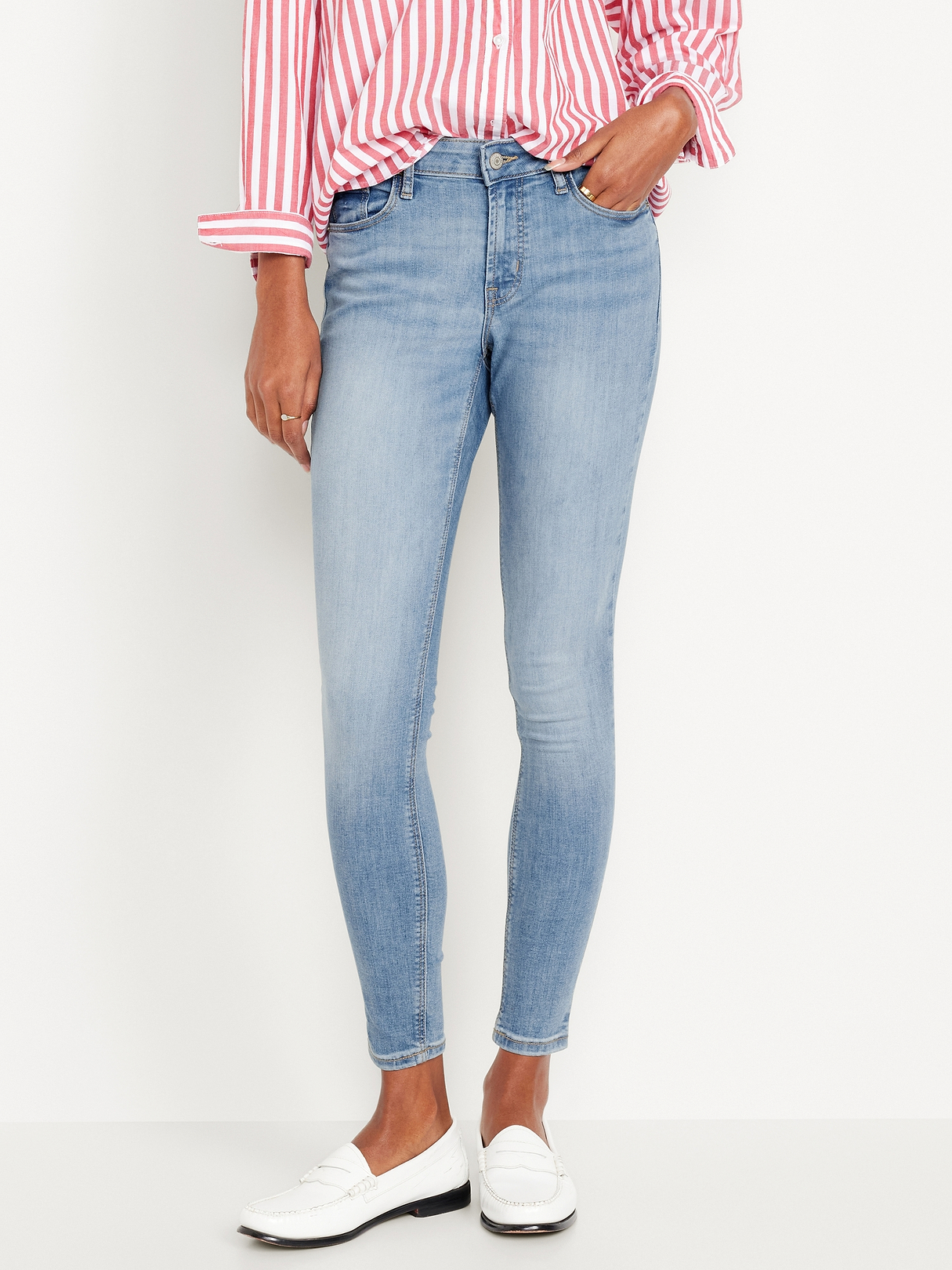 Mid-Rise Rockstar Super-Skinny Jeans | Old Navy