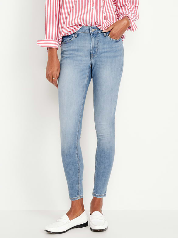 Mid-Rise Rockstar Super-Skinny Jeans