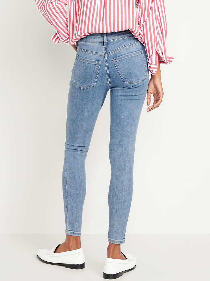 Image number 3 showing, Mid-Rise Rockstar Super-Skinny Jeans