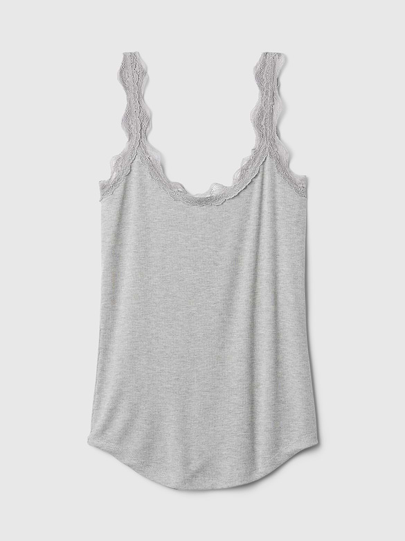 Mini Rib Lace PJ Tank Top