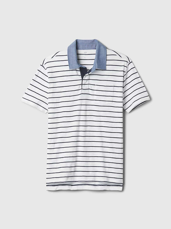 Kids Chambray Polo T-Shirt
